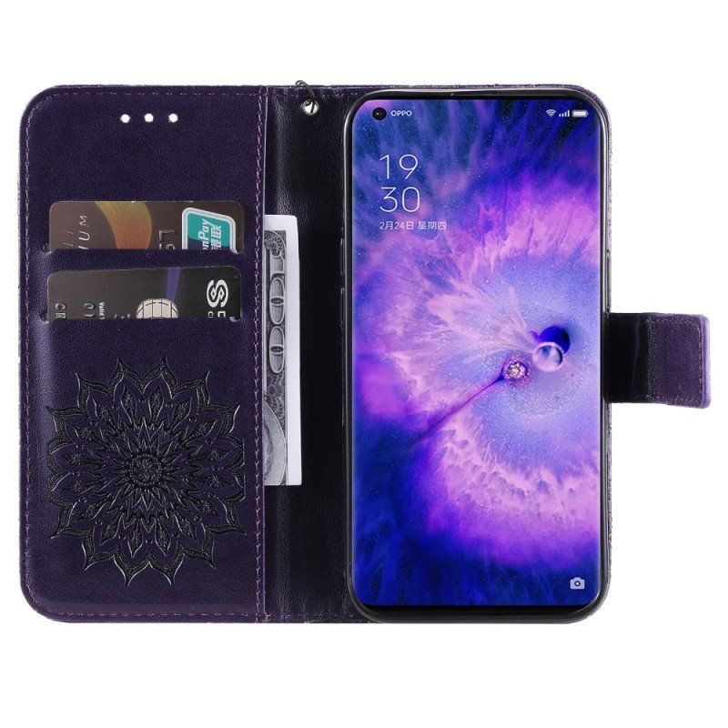 Fodral Oppo Find X5 Pro Med Kedjar Thong Sun