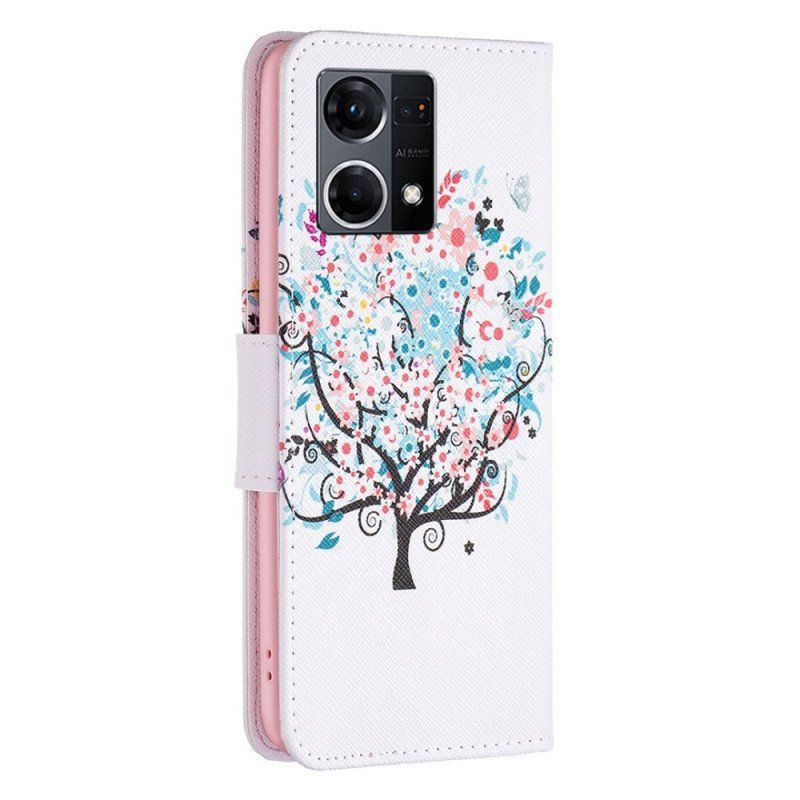 Fodral Oppo Reno 7 Blommande Träd