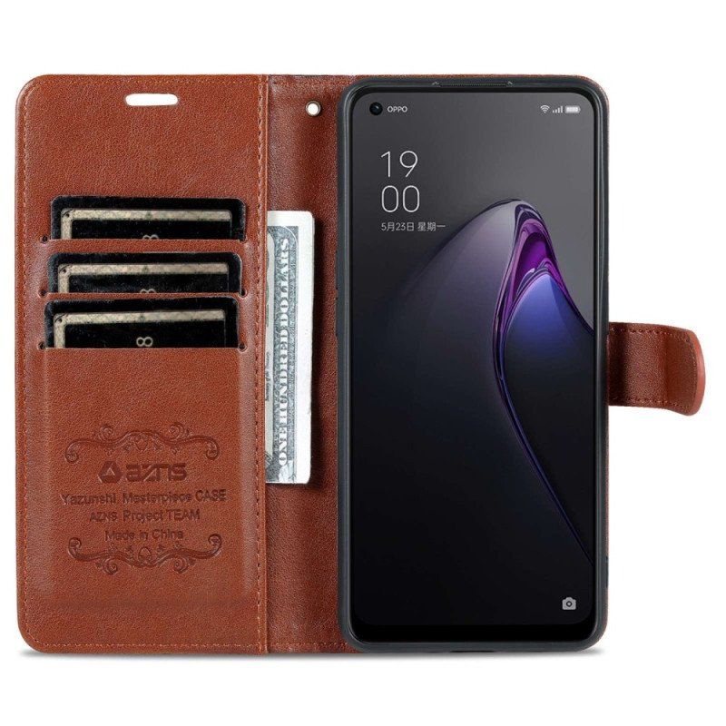 Fodral Oppo Reno 8 Azns Konstläder