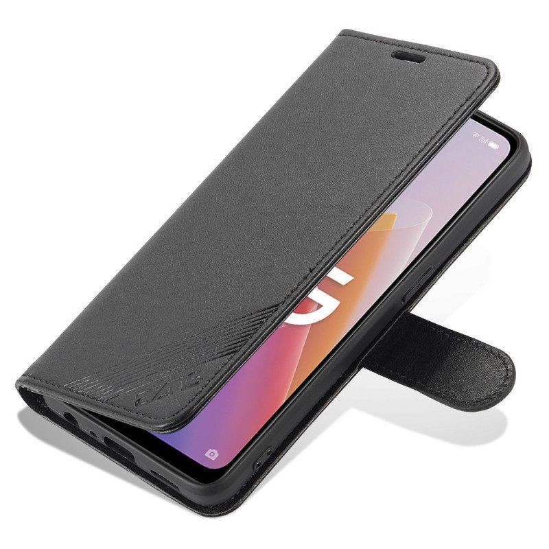 Fodral Oppo Reno 8 Lite Azns Läder Styling