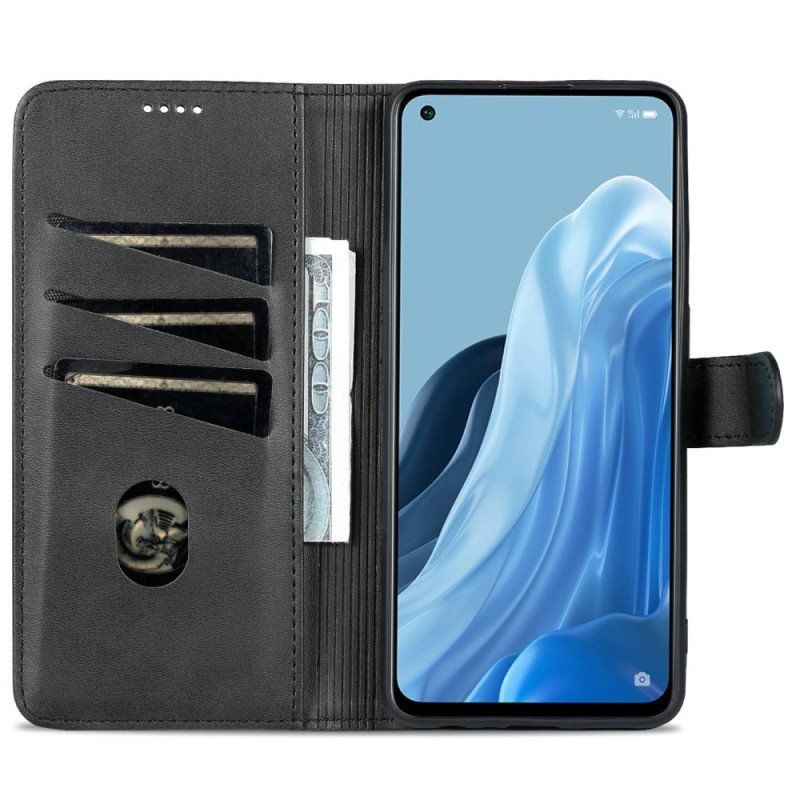 Fodral Oppo Reno 8 Lite Azns Läder Styling