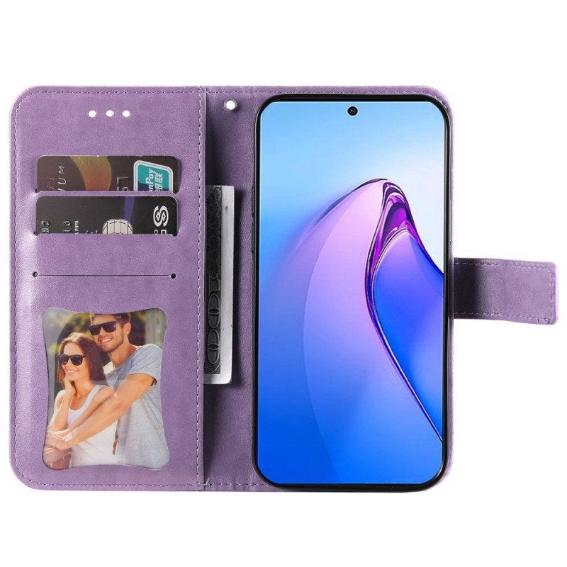 Fodral Oppo Reno 8 Pro Med Kedjar Strappy Blommig