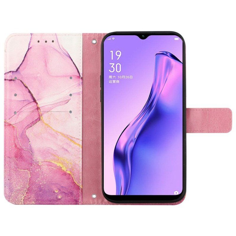 Fodral Oppo Reno 8 Pro Med Kedjar Strip Marmor