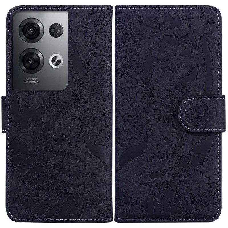 Fodral Oppo Reno 8 Pro Tigers Fotavtryck