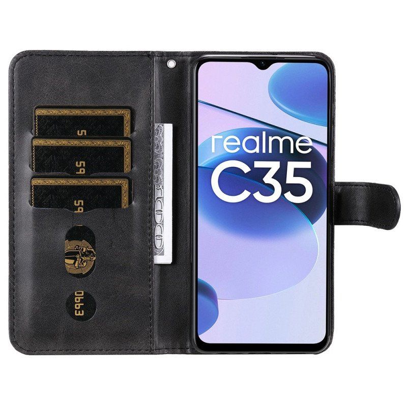 Fodral Realme C35 Blixtlåsficka