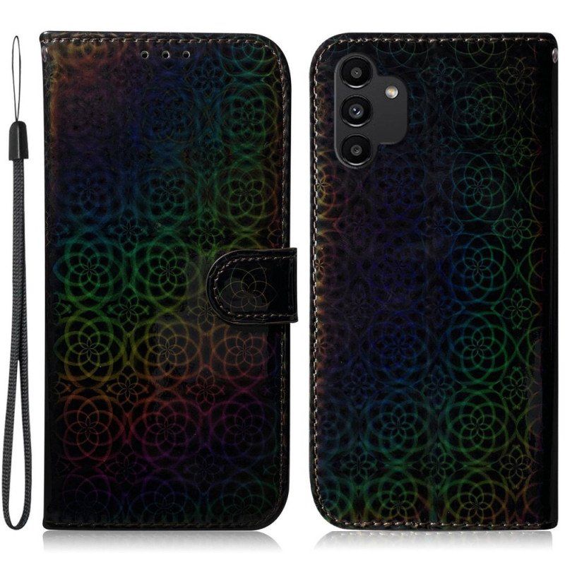 Fodral Samsung Galaxy A13 Med Kedjar Strappy Psychedelic Flowers