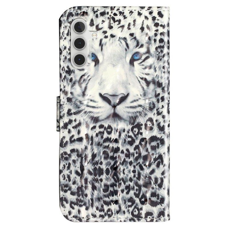 Fodral Samsung Galaxy A14 / A14 5G Med Kedjar Strappy Leopard