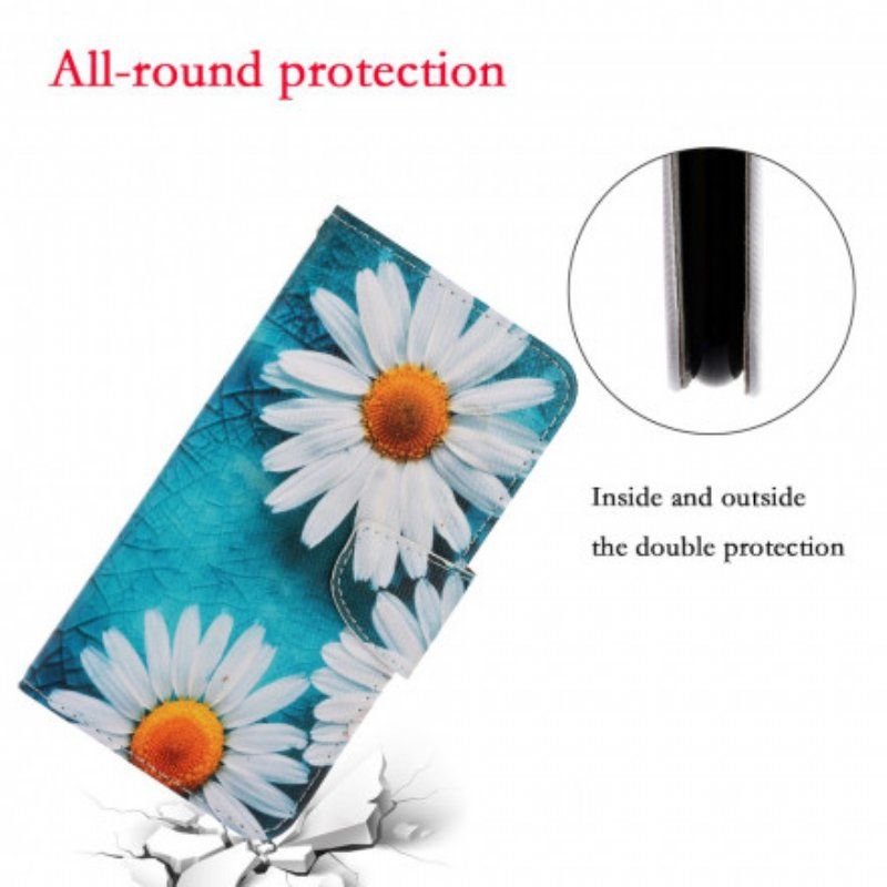 Fodral Samsung Galaxy A52 4G / A52 5G / A52s 5G Med Kedjar Thong Daisies