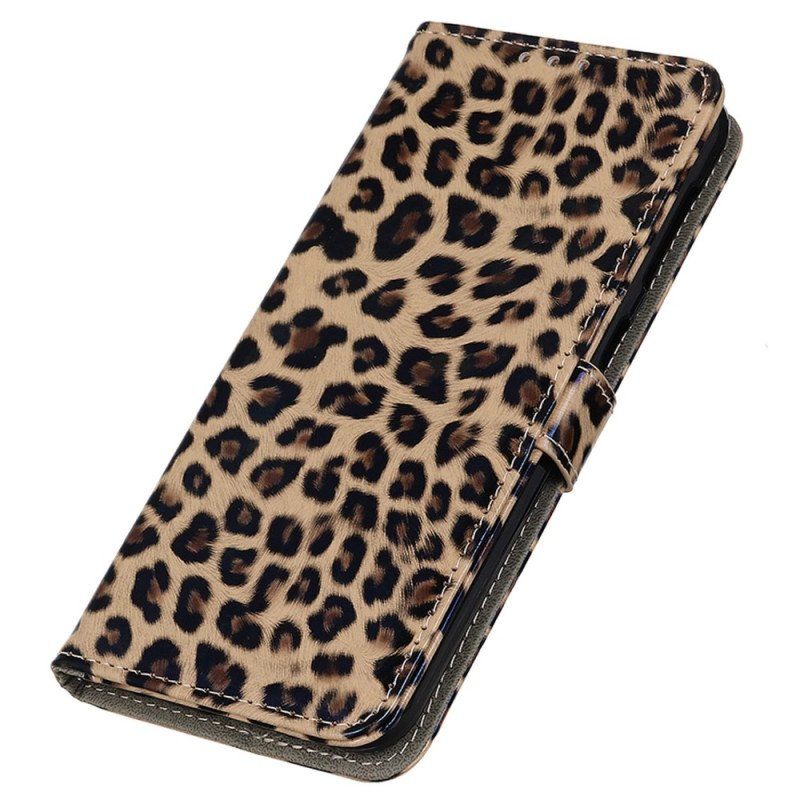 Fodral Samsung Galaxy M13 Leopardhudeffekt