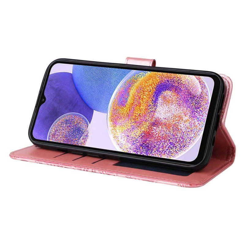 Fodral Samsung Galaxy M13 Med Kedjar Strappy Solros