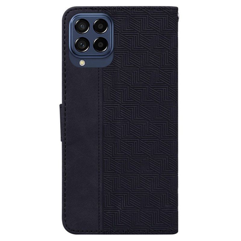 Fodral Samsung Galaxy M33 5G Med Kedjar Strappy Mönster