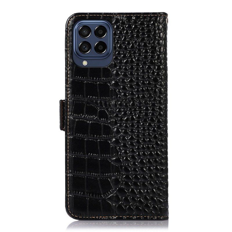 Fodral Samsung Galaxy M53 5G Crocodile Style Rfid