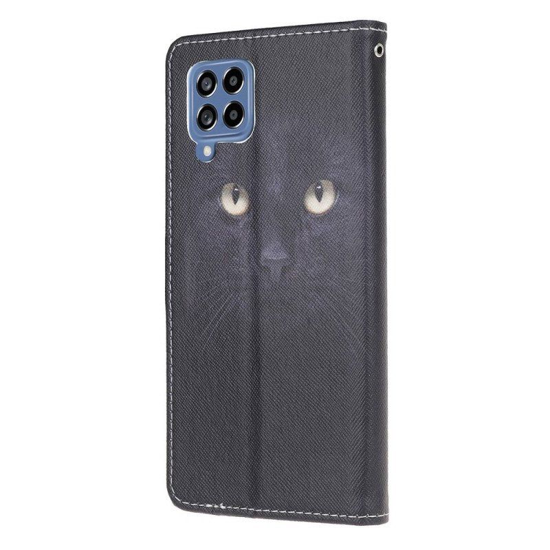 Fodral Samsung Galaxy M53 5G Med Kedjar Strappy Cat Eyes