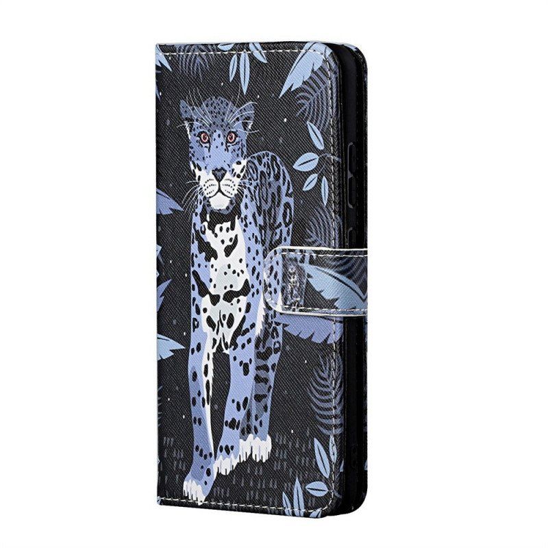 Fodral Samsung Galaxy M53 5G Med Kedjar Strappy Leopard