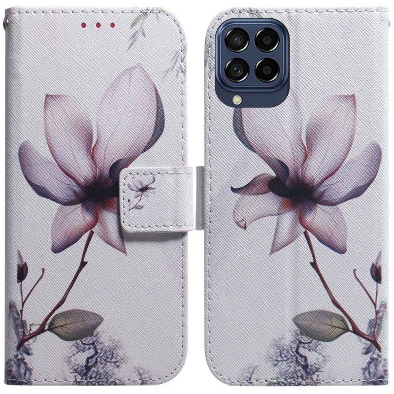 Fodral Samsung Galaxy M53 5G Rosa Blomma