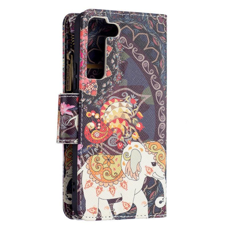 Fodral Samsung Galaxy S22 5G Elephant Zip-ficka