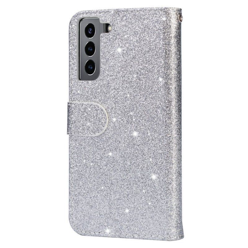 Fodral Samsung Galaxy S22 5G Glitter Myntväska