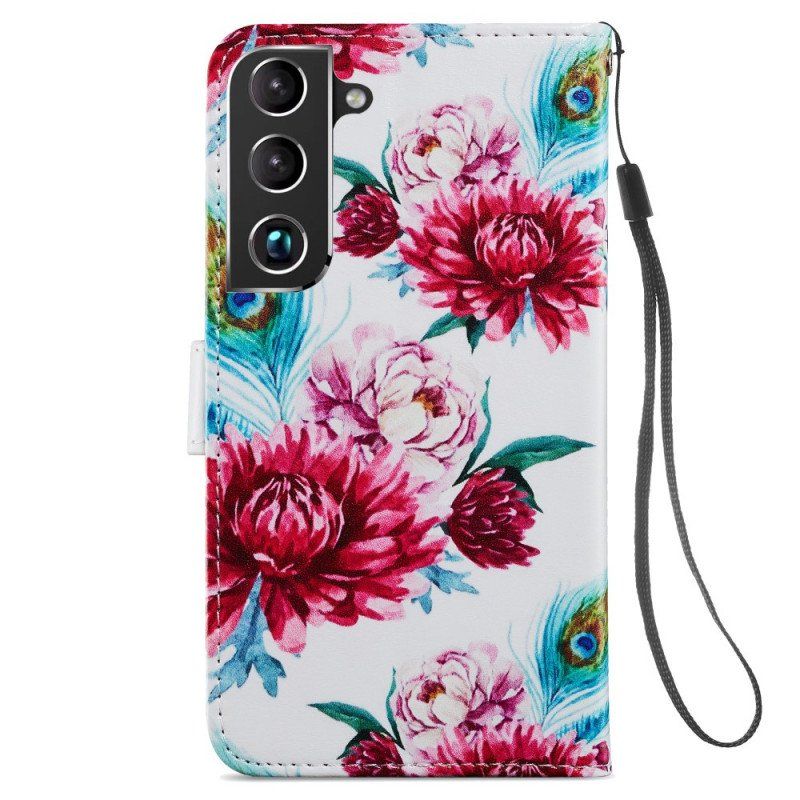 Fodral Samsung Galaxy S22 5G Intensiva Blommor