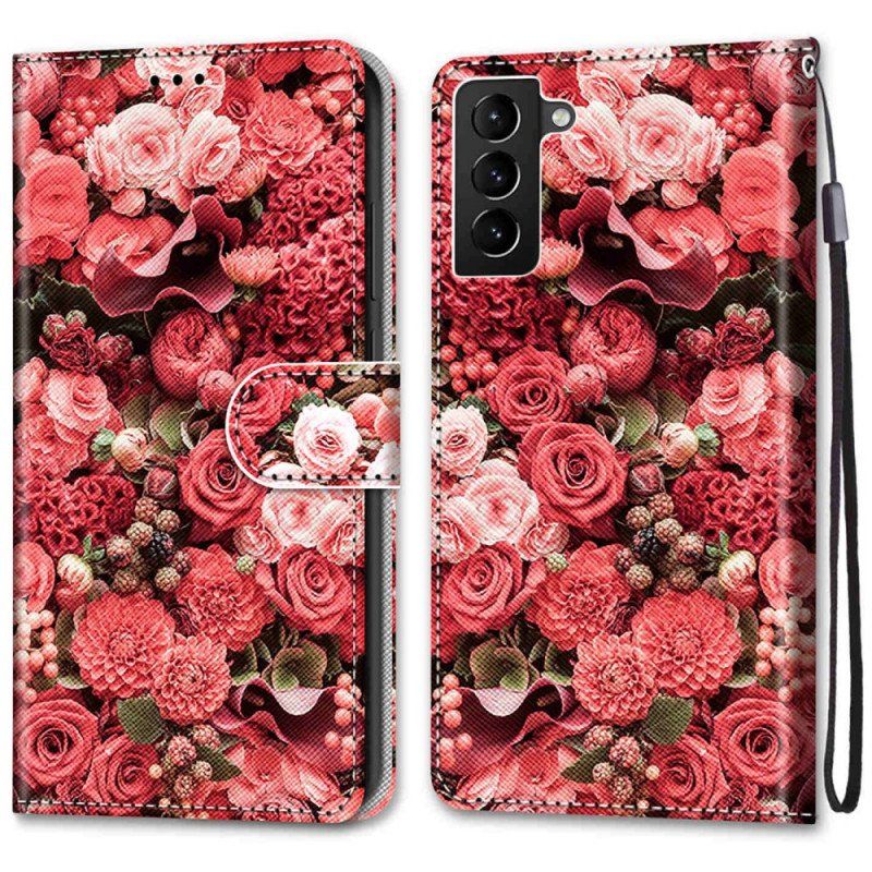 Fodral Samsung Galaxy S22 Plus 5G Blommig Romantik