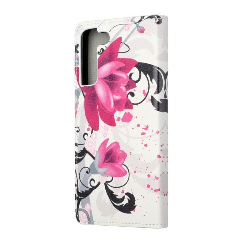 Fodral Samsung Galaxy S22 Plus 5G Tropiska Blommor