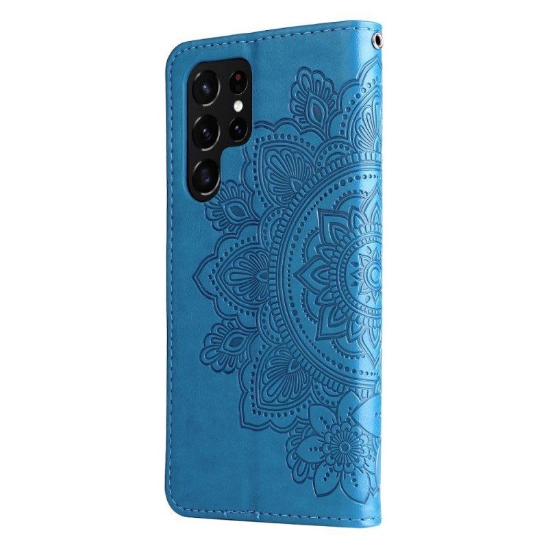 Fodral Samsung Galaxy S22 Ultra 5G Blomma Mandala