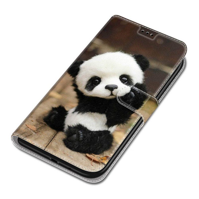 Fodral Samsung Galaxy S22 Ultra 5G Med Kedjar Spela Little Panda With Strap