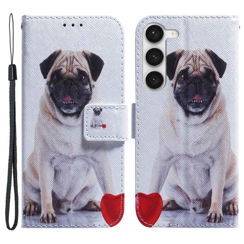 Fodral Samsung Galaxy S23 5G Mops Hund