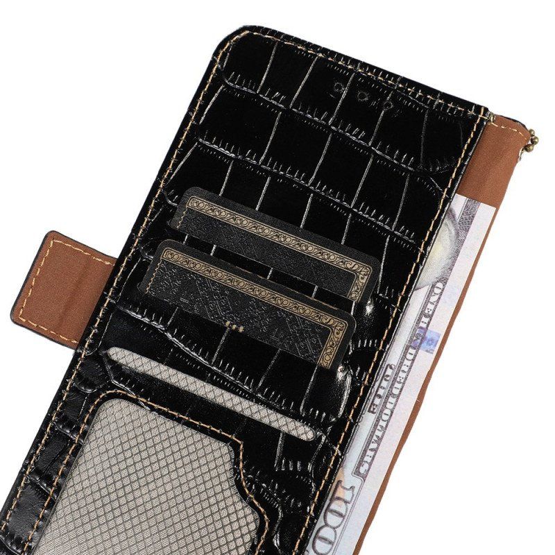 Fodral Samsung Galaxy S23 Ultra 5G Crocodile Style Rfid