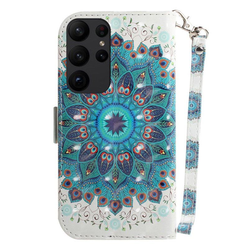 Fodral Samsung Galaxy S23 Ultra 5G Med Kedjar Strappy Mandala