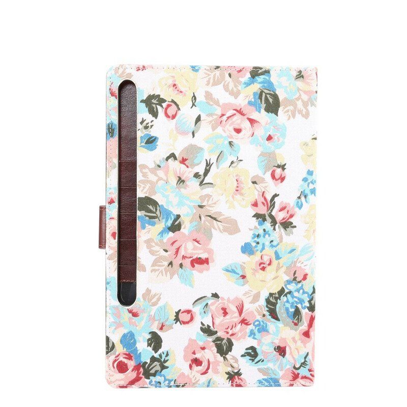 Fodral Samsung Galaxy Tab S8 / Tab S7 Liberty Blommor