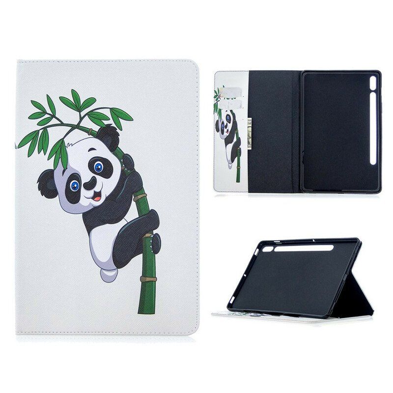 Fodral Samsung Galaxy Tab S8 / Tab S7 Panda Tryckmönster