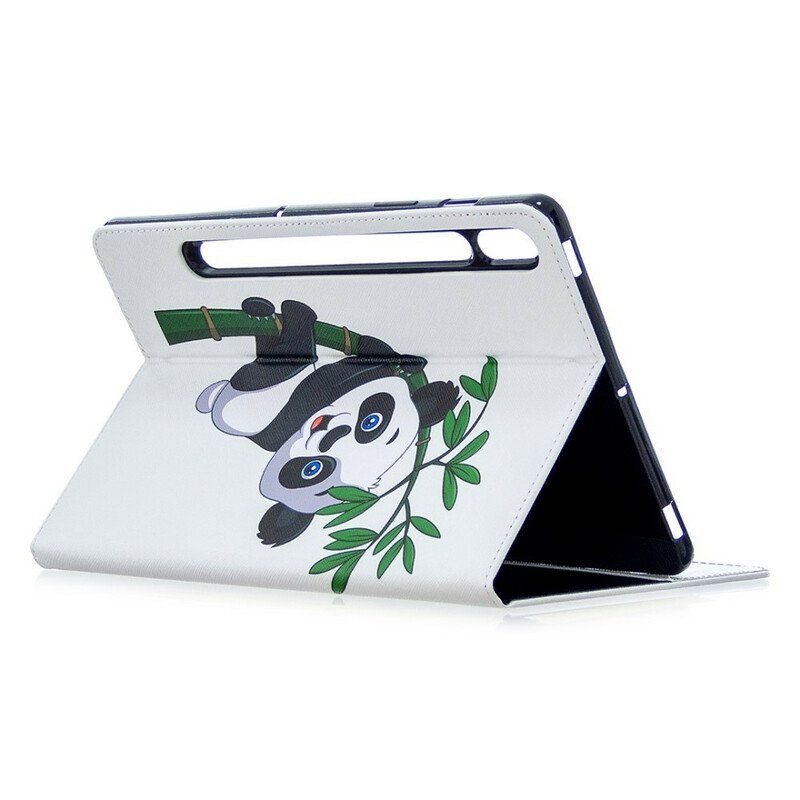 Fodral Samsung Galaxy Tab S8 / Tab S7 Panda Tryckmönster