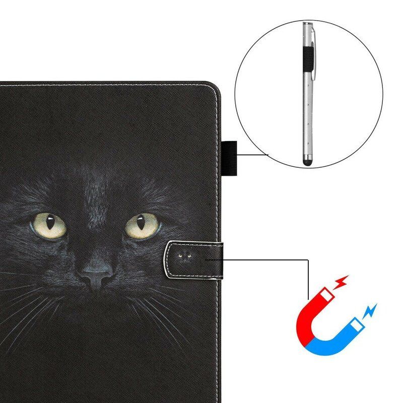 Fodral Samsung Galaxy Tab S8 / Tab S7 Svart Katt