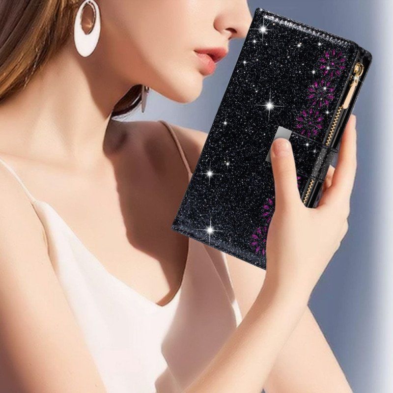 Fodral Samsung Galaxy Z Fold 4 Ultra Sequined Med Rem