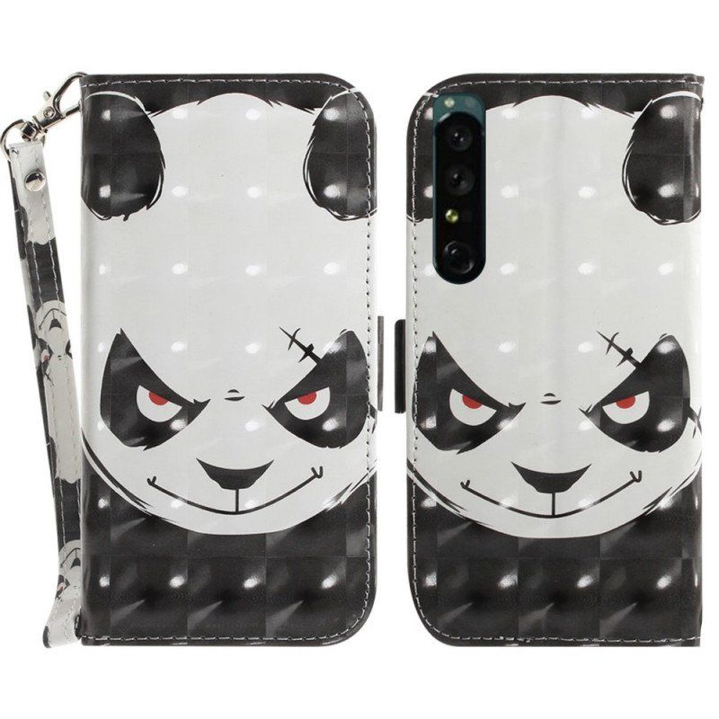 Fodral Sony Xperia 1 IV Med Kedjar Strappy Panda