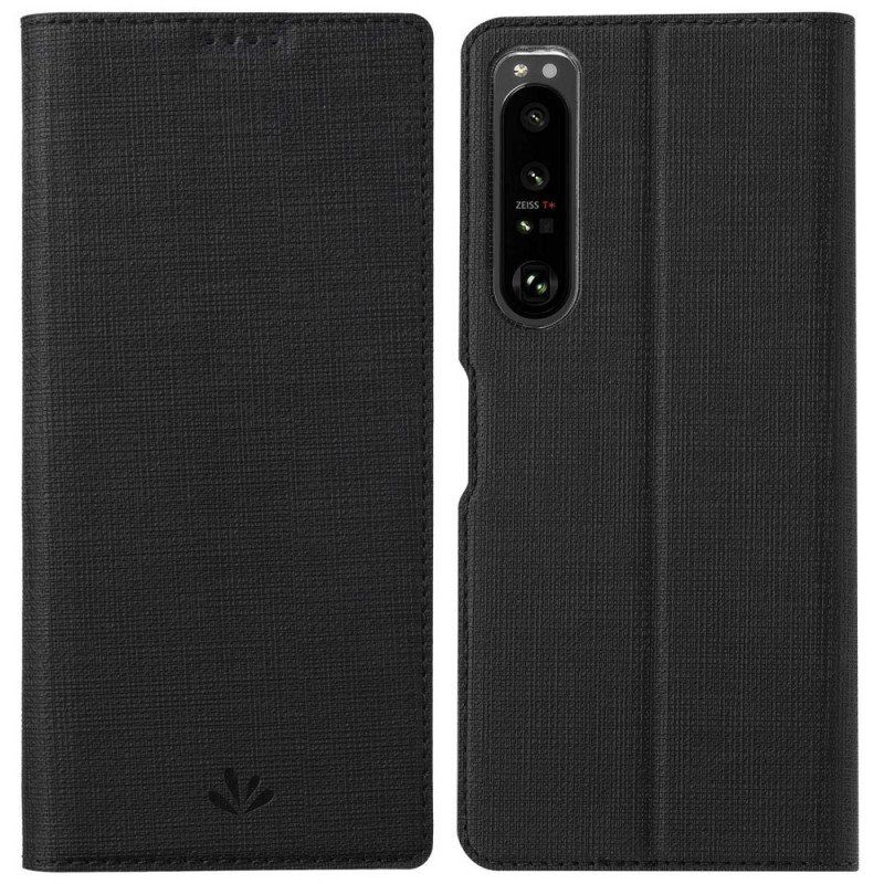 Fodral Sony Xperia 1 IV Vili Tygstruktur