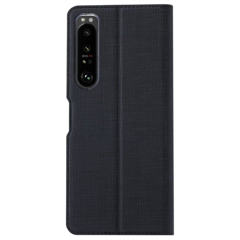 Fodral Sony Xperia 1 IV Vili Tygstruktur