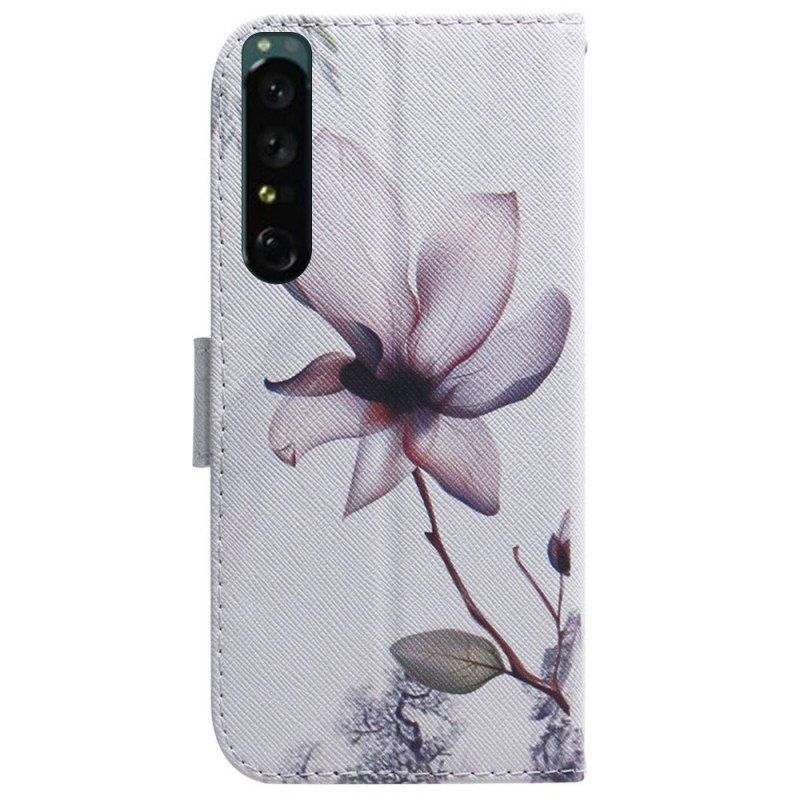 Fodral Sony Xperia 1 IV Vintage Rose Flower