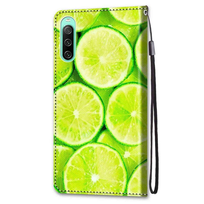 Fodral Sony Xperia 10 IV Limefrukter