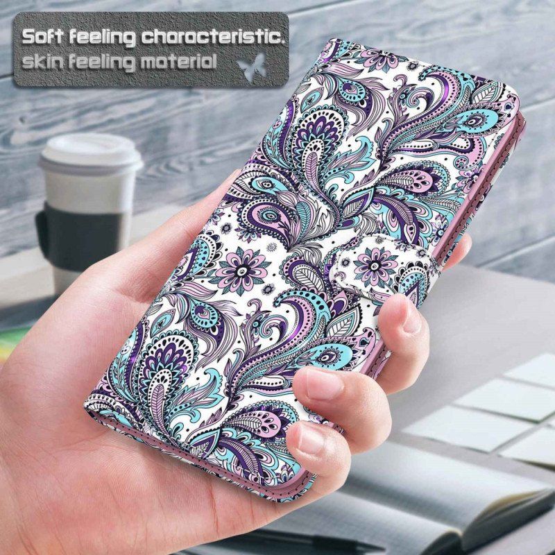 Fodral Sony Xperia 5 IV Med Kedjar Strappy Paisley Mönster