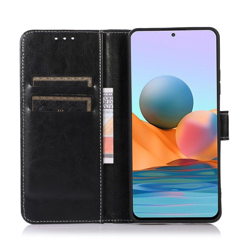 Fodral Xiaomi 12 Pro Couture Lädereffekt