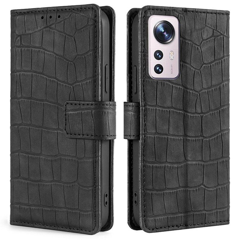 Fodral Xiaomi 12 Pro Skin-touch Crocodile