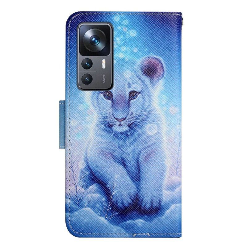 Fodral Xiaomi 12T / 12T Pro Med Kedjar Babyleopard Med Rem