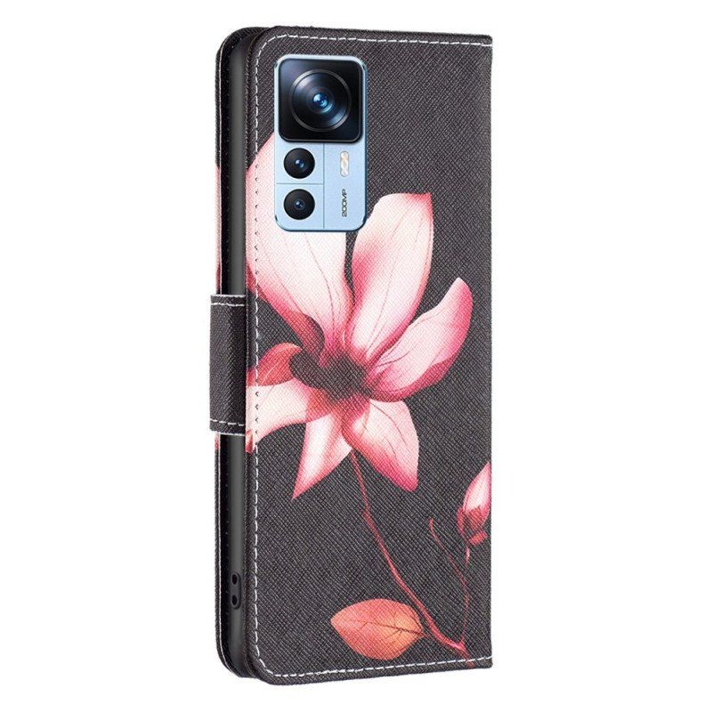 Fodral Xiaomi 12T / 12T Pro Rosa Blomma