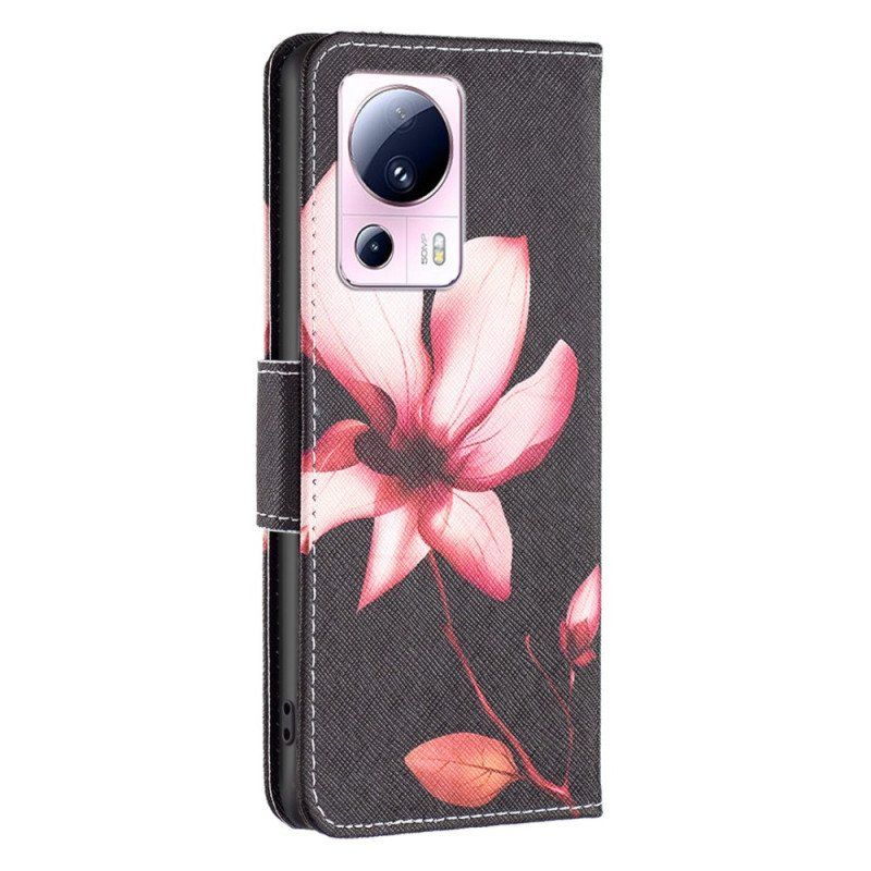 Fodral Xiaomi 13 Lite Rosa Blomma