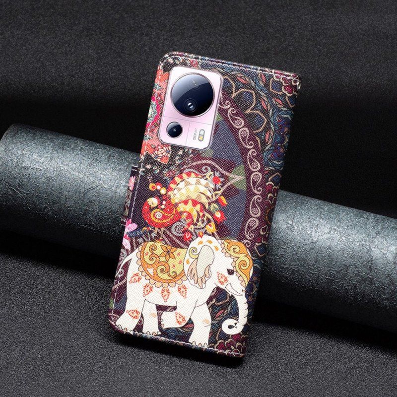 Fodral Xiaomi 13 Lite Tribal Elefant