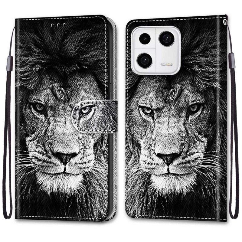 Fodral Xiaomi 13 Med Kedjar Lanyard Lion