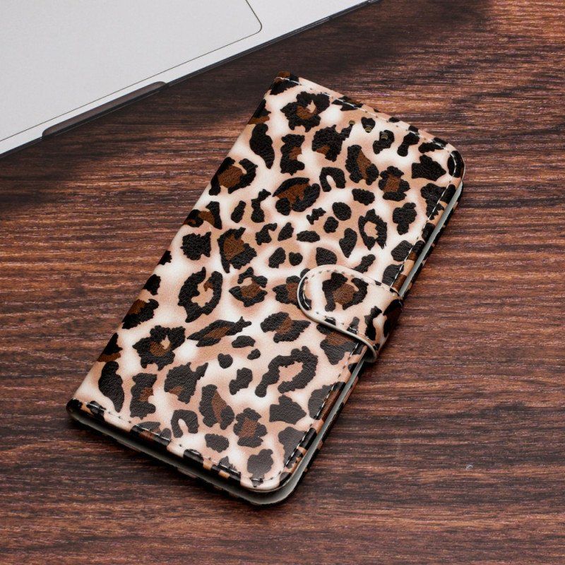 Fodral Xiaomi Redmi A1 Med Kedjar Strappy Leopardtryck