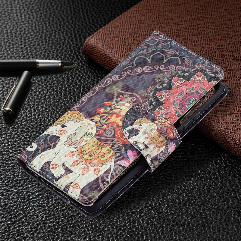 Fodral Xiaomi Redmi Note 10 / 10S Elephant Zip-ficka