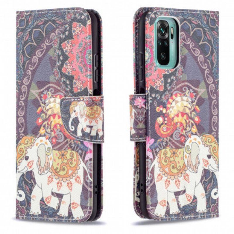 Fodral Xiaomi Redmi Note 10 / 10S Indiska Elefanter